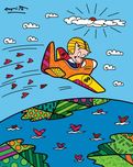 Romero Britto Art Romero Britto Art Richie Rich At the Top